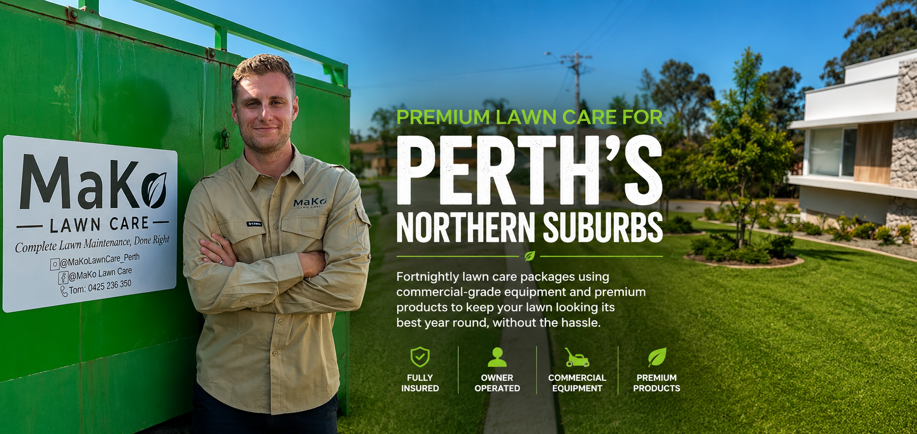 MaKo Lawn Care — Premium lawn care for Perth's Northern Suburbs